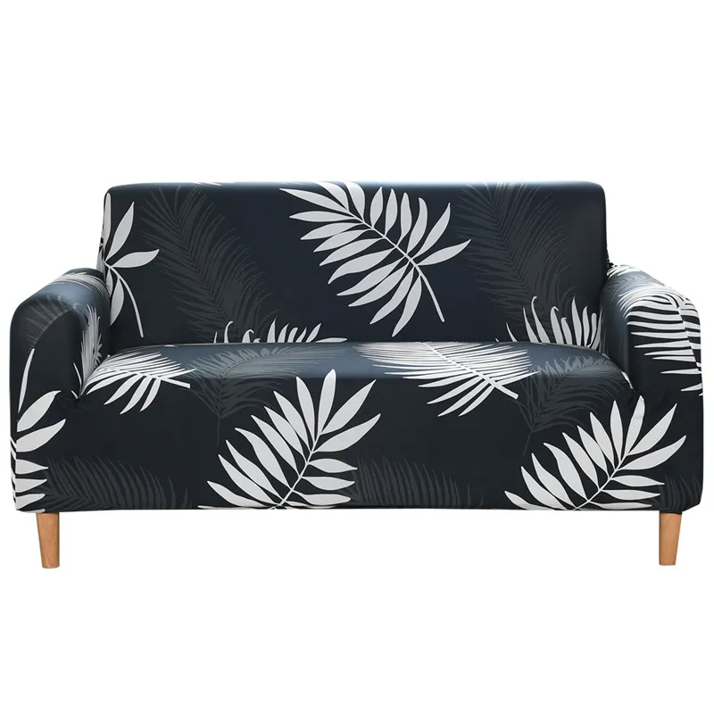 Magic Elastic Stretch Floral Waterproof Sectional Sofa Cover with Machine Washable Fabric Modern Design