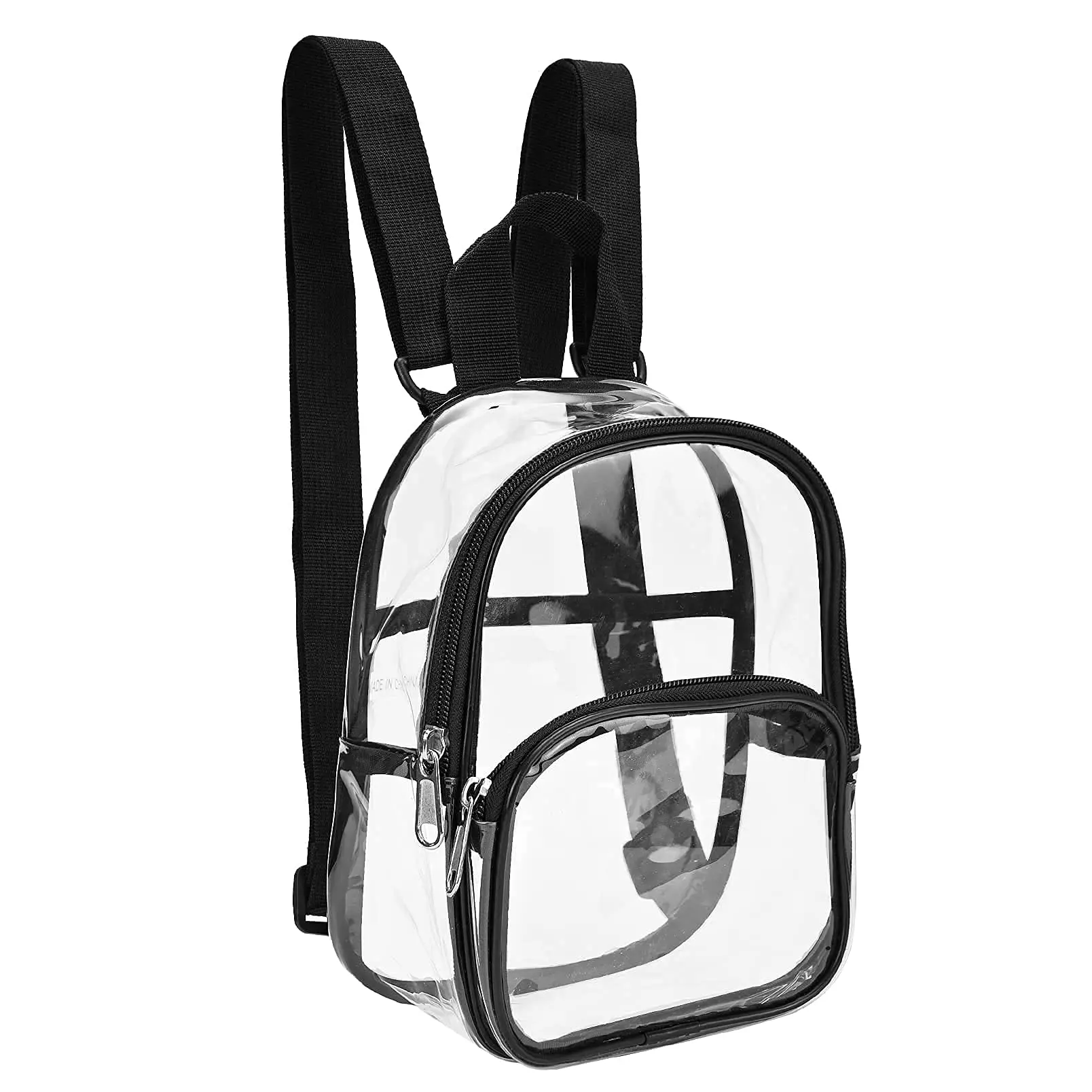 

Clear Mini Backpack Stadium Approved Water proof Transparent Backpack for Work Security Travel Concert & Sport Event