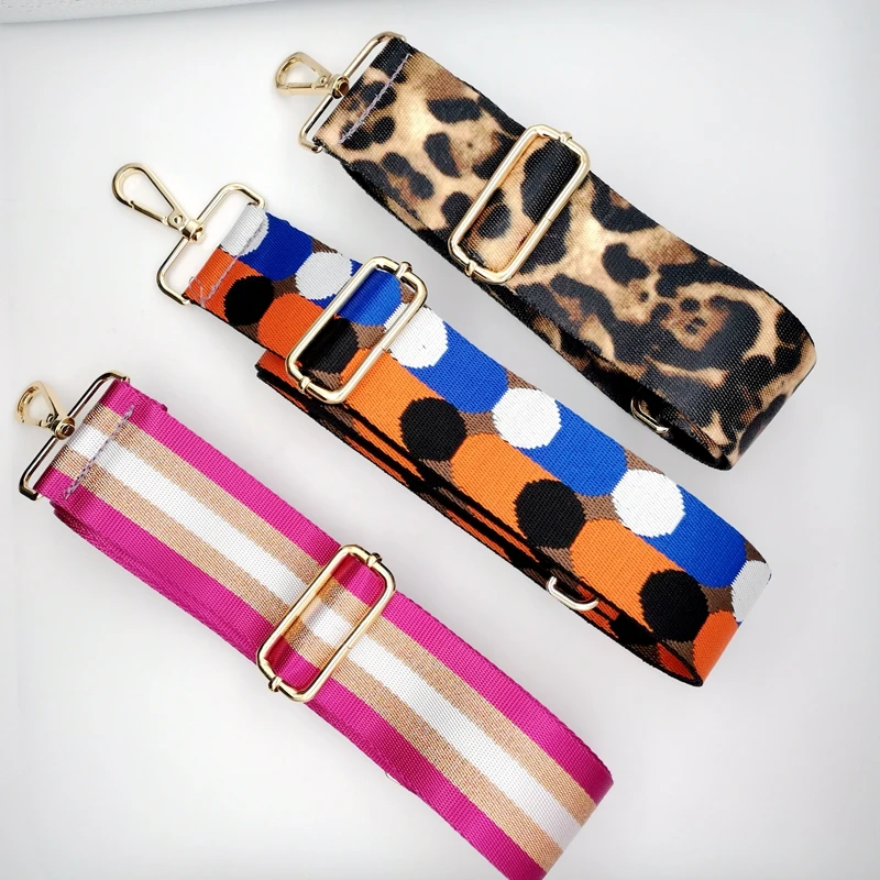 

new arrival heat transfer printing wide webbing adjustable bag strap