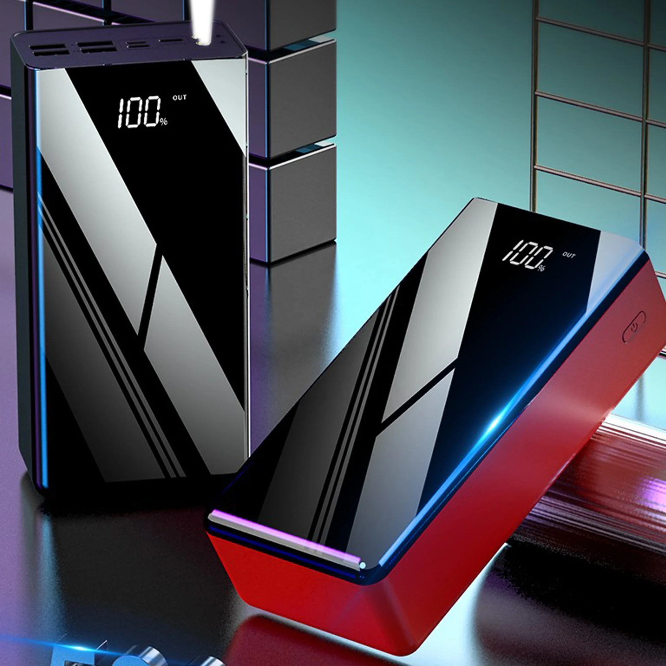 

50000 Power Bank High Capacity Power Banks 50000mAh Power Bank High Capacity Portable Mobile Charger