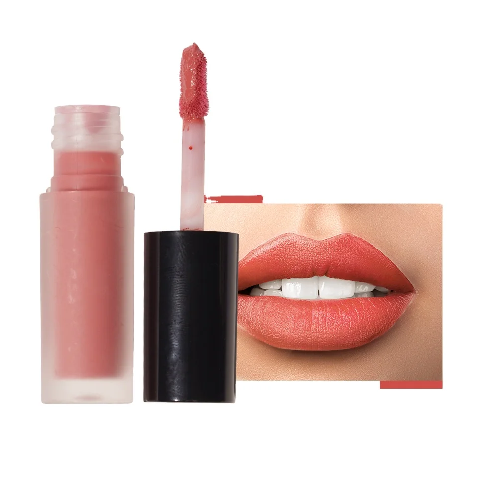 

wholesale lip gloss matte makeup vegan pigment high quality custom packaging bulk matte lip gloss