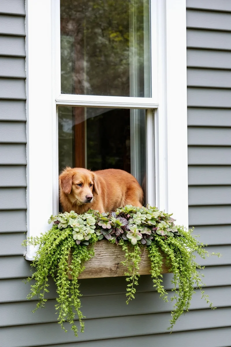 fur foliage how to design the ultimate pet integrated exterior window planter