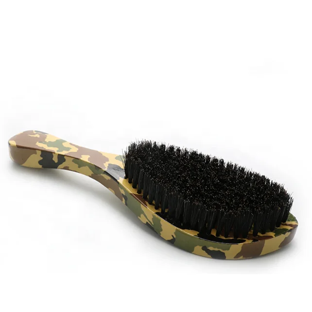 

High Quality Wave Brush 360 Boar Bristle Wood True Texture Brush for Men
