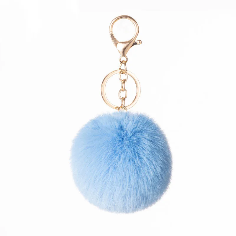 

Sublimation Cute Keychain Pom Pom Pendant Gift Crafts Fuzzy Ball Women's Bag Wool Ball Key Chain