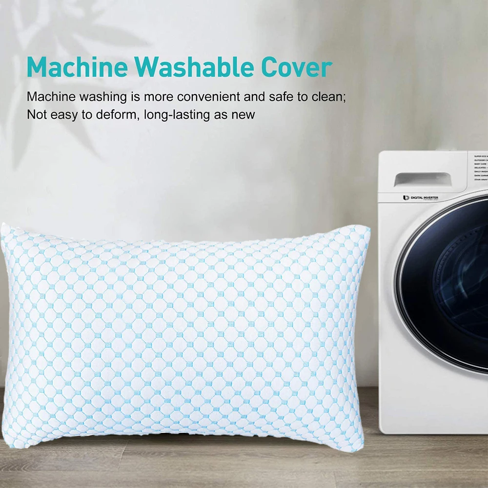 Bedding Coolest Pillow Gel Infused Shredded Cooling Memory Foam Pillow