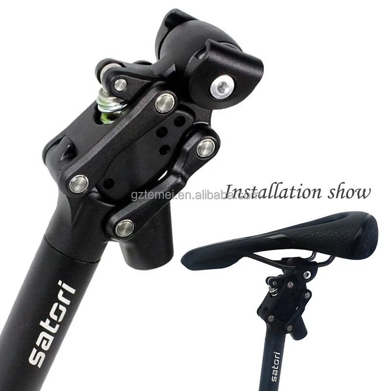 

Satori ANIMARIS Mountain Road Bike Seat Post 28.6/30.0/30.4/30.9/31.6/33.9mm Seat tube 350mm Length Damping Suspension Seatpost