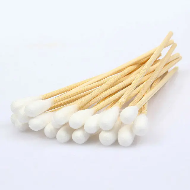 50pcs/pack Medical Cotton Swabs Extra Long Wood Handle Applicator Qtip