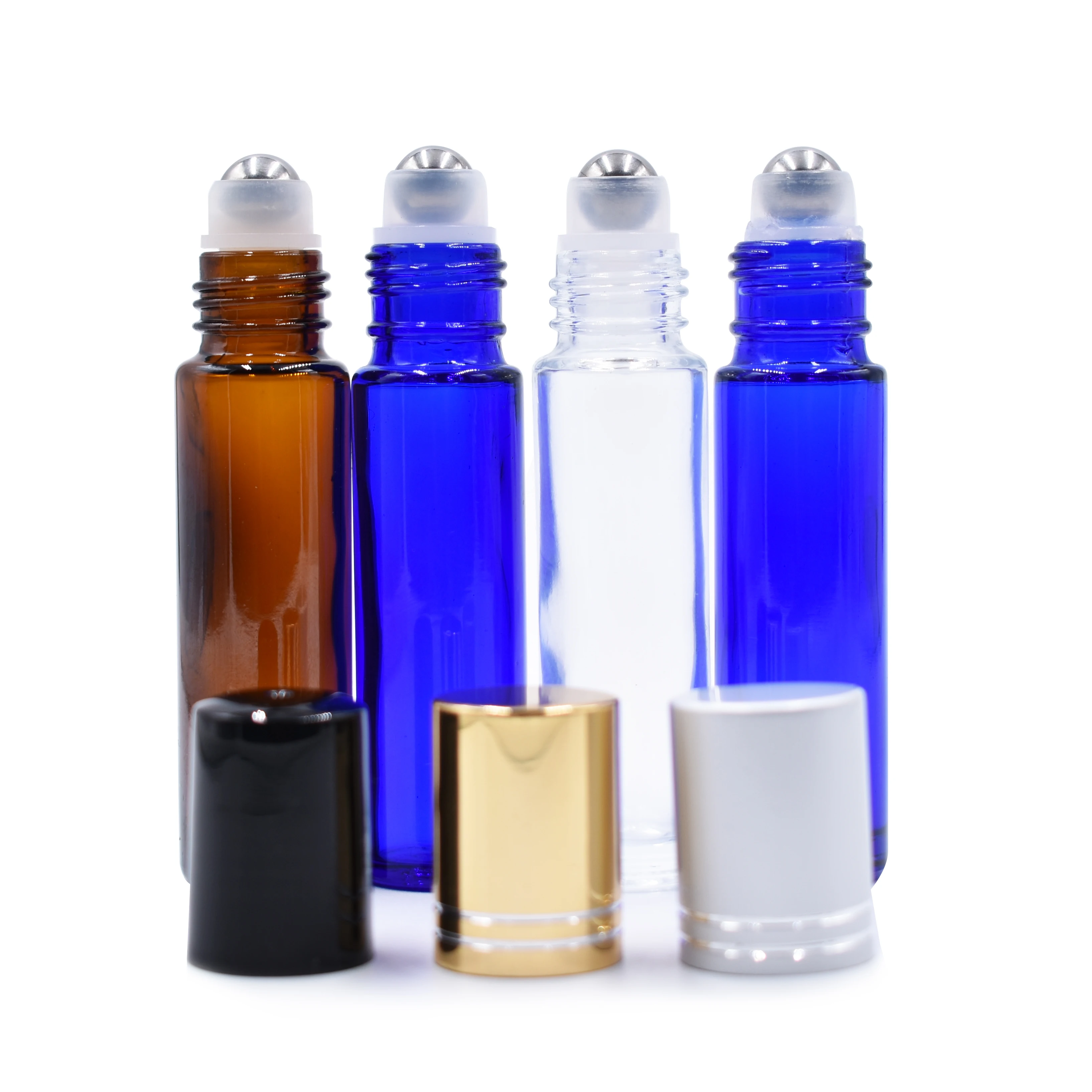 1ml 2ml 3ml 4ml 5ml 6ml 8ml 10ml Frosted Clear Amber Blue Glass Roll On