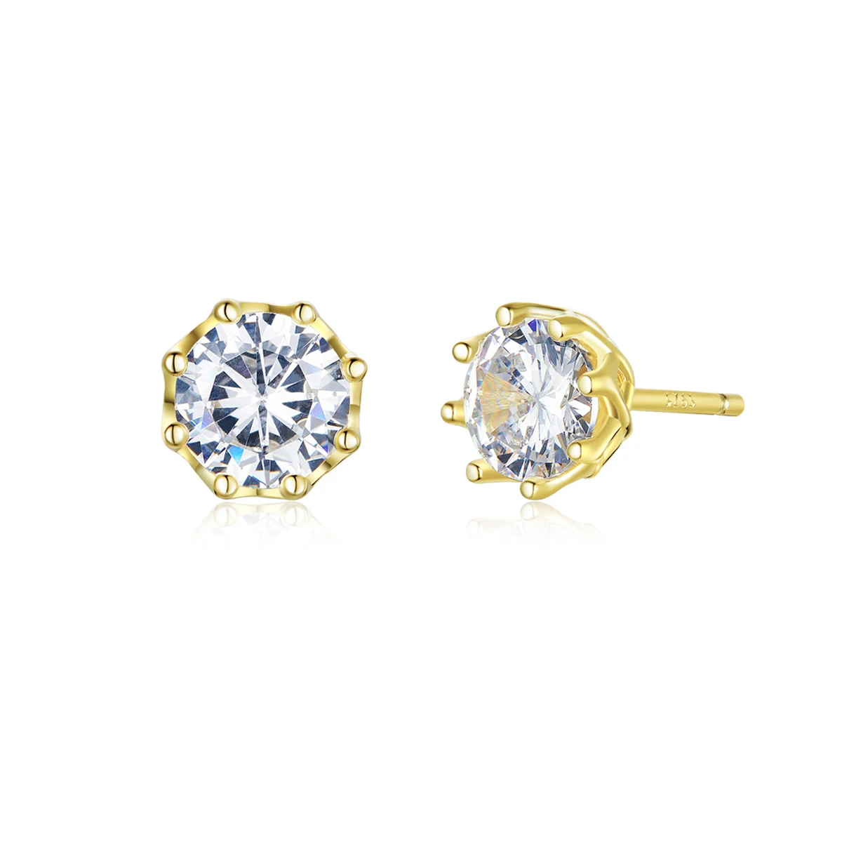 

classic small 925 sterling silver stud earrings