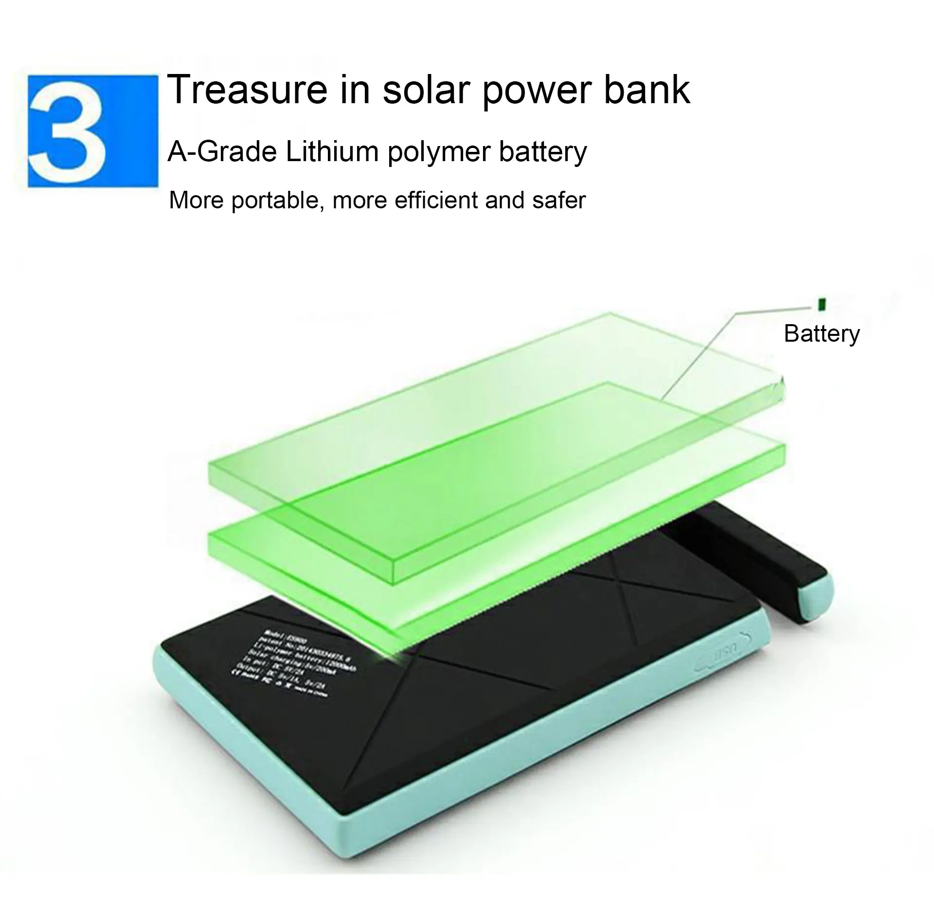 2020 Custom Logo Dual USB Mobile Phone Battery Charger Waterproof Solar Power Bank - ANKUX.COM