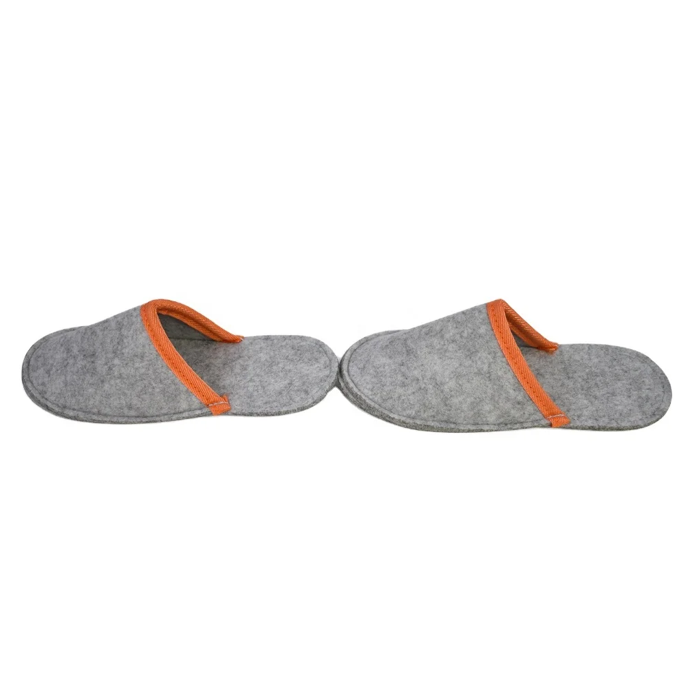 

Soft Home Guest Special Wholesale home travel Slippers wholesale Wholesale Hotel felt slipper, Grey