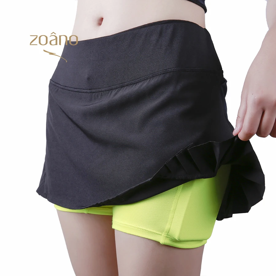 

Custom 2 piece set lightweight skort elastic waist sports tennis dress women Two Piece Sport Women Golf Skirt