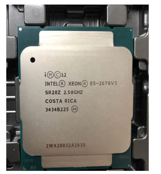 

Used lntel Xeon E5-2660V3 E5-2667V3 E5-2670V3 E5-2678V3 E5-2680V3 E5-2690V3 10/12 Cores Processor 30M Cache 3.3GHz LGA2011-3 CPU