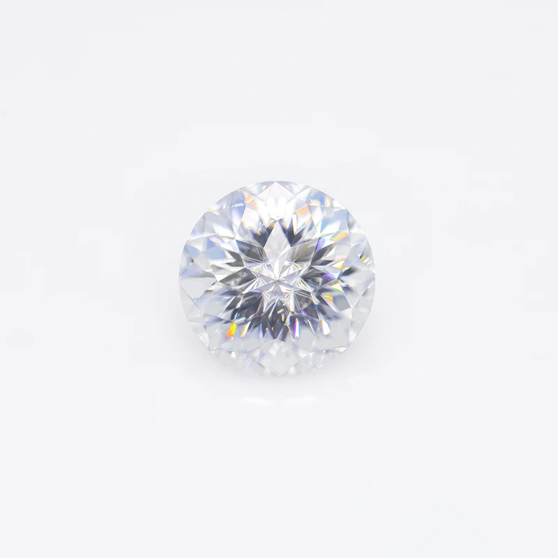 Xingyue Moissanite Gra Certified Diamond 10H&A Cut D-VVS1 White Round Stone Moissanite