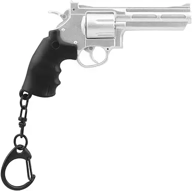 

Mini gun key chain shaped key chain custom backpack metal model pendant Gun black 92 small hand keychain with removable magazine