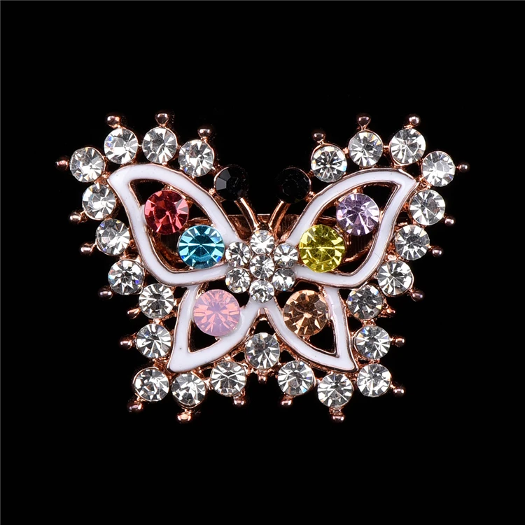 

Customized jewelry brooches pin design women enamel alloy butterfly brooch