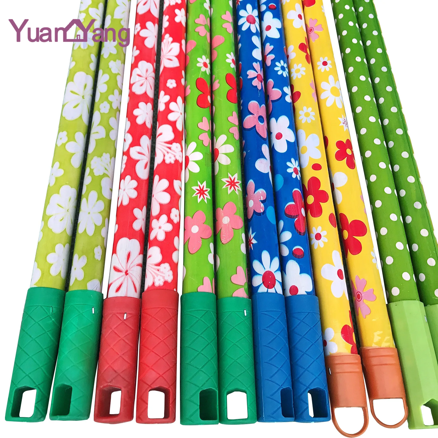 

2.5cm Diameter Plastic coated wooden mop stick