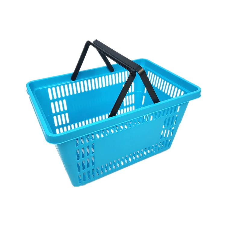 Manufacturer Wholesale Plastic Hanging Basket With 2 Handles For