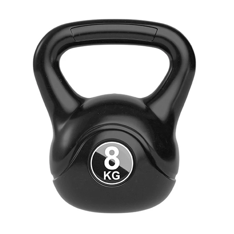 

hot selling fitness cement plastic kettlebell, home gym kettle bell