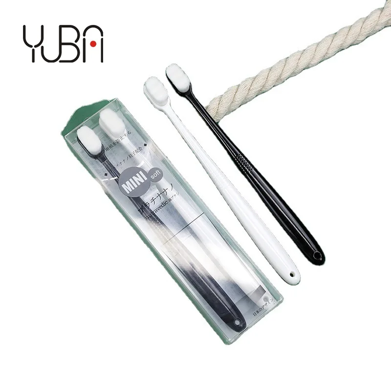 

Japanese lovers toothbrush black and white two loaded fine soft adult head ten thousand h toothbrush