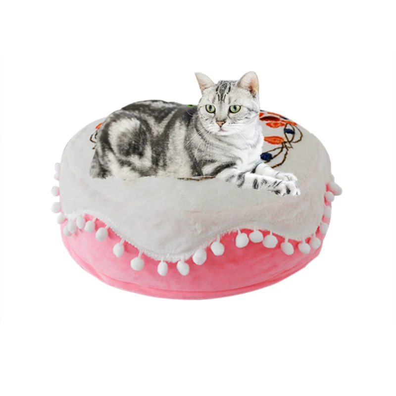 

All Weather Dual Use Double Sided Pet Beds Accessories Breathable Dog Sofa Bed Dog Nest Large Rectangle Pet Beds, Pink/coffe