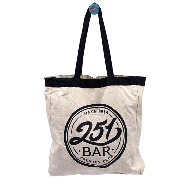 

Custom Organic Cotton Bag 100% Cotton Shopping Bags with Logos, White
