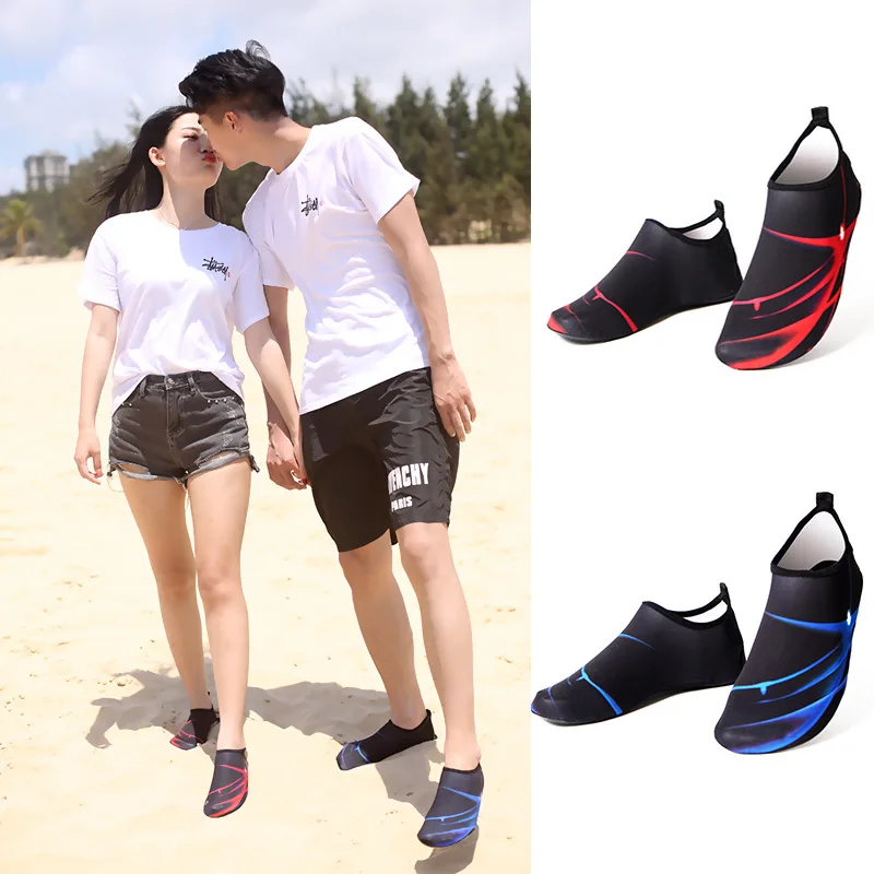 

SP106 Mens Womens Water Shoes Barefoot Beach Running Shoes Quick Dry Aqua Yoga Socks for Swim Water Sport, Multi-colors