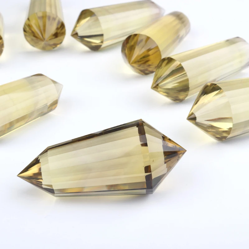 

wholesale natural Gemstone citrine crystal tower crystal double point for decoration