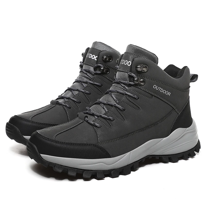 

Factory price of cross-border high-top outdoor boots warm non-slip shoes platform hiking sports, Blue