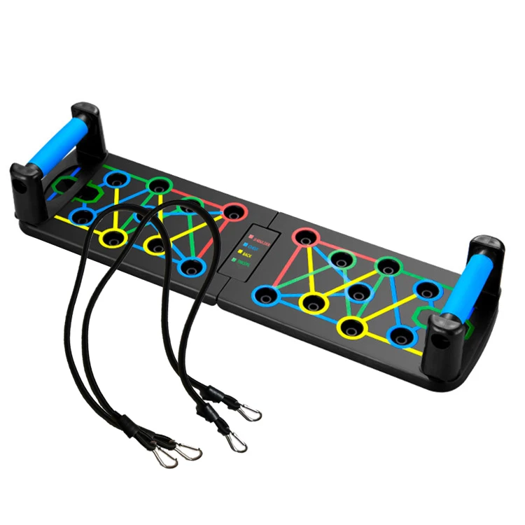 

2021 New Design Factory Price Folding Foldable Push Up Board, Push Up Training Board with pull rope