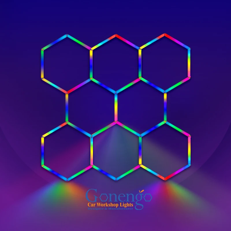 

Decorative Honeycomb Lighting New Party Nightclub Rgb Light Led Hexagonal Lamps