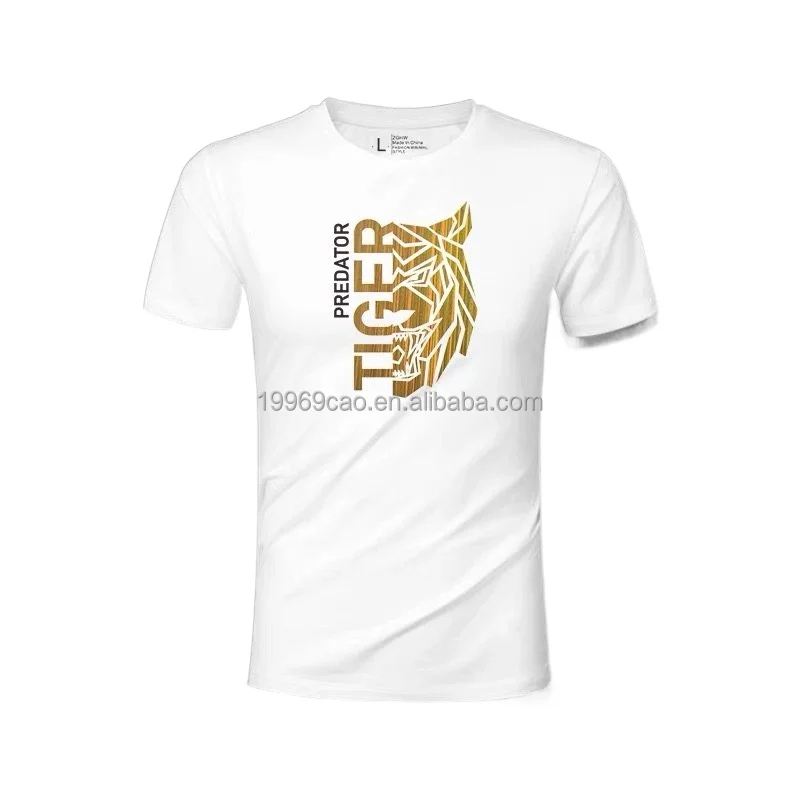 

Overall sales T-shirt wholesale short sleeve o-neck white printed men's T-shirt pure cotton custom T-shirt wholesale, Customized color