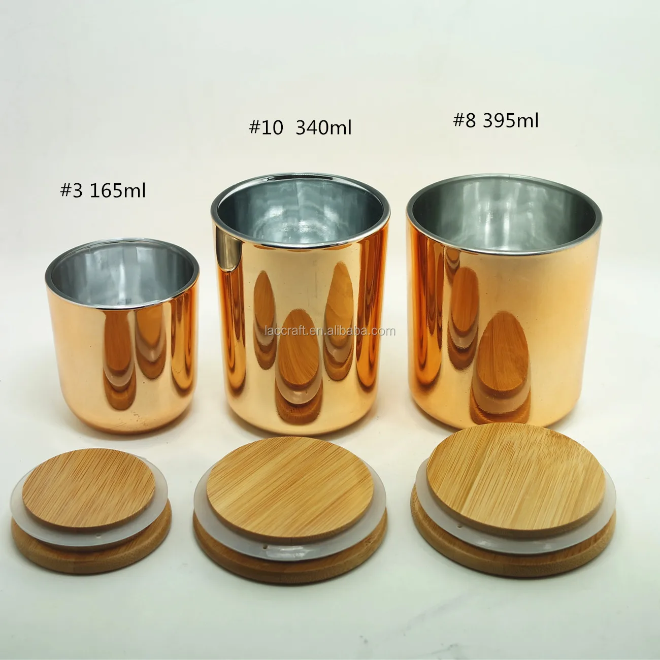 14oz 17oz Luxury Frosted Matte White Color Glass Candle Jar With Wood