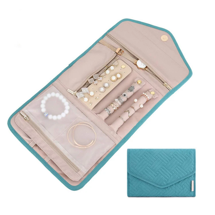 

Premium OEM Twinkle Organizer For Necklace Earrings Rings Multifunctional Custom Fashion Portable Jewelry Bag Jewellery Pouch