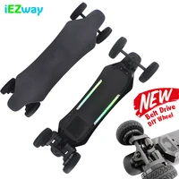 

2019 iEZway China Factory Alibaba Express Amazon New Product Dual Belt Drive 4 wheel Electronic Skate Board Electric Skateboard