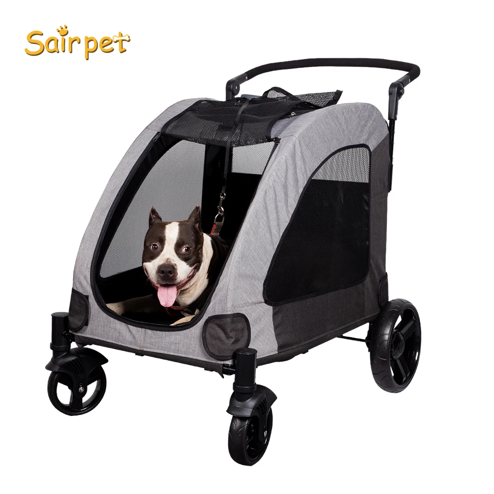 

Dog Carrier Pet Transport Outdoor Stroller Big Dog Stroller strollers2cwalkers, Red/blue/gray