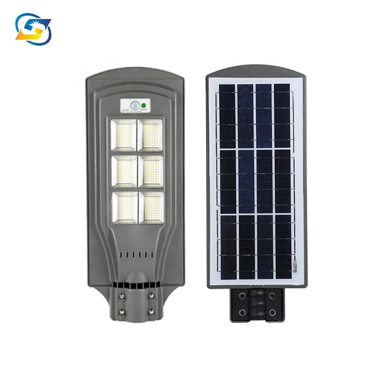Factory price 30w 60w 90w 120w led solar street light all in one with 624pcs led chip