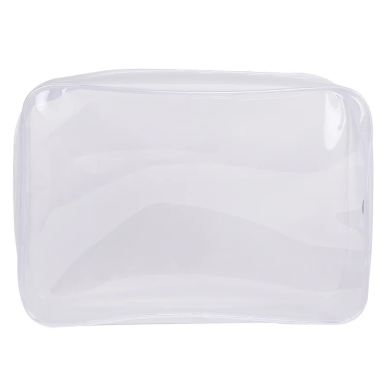 

OEM ODM custom large size transparent frosted plastic sewing zipper clear pvc cosmetic travel makeup bag