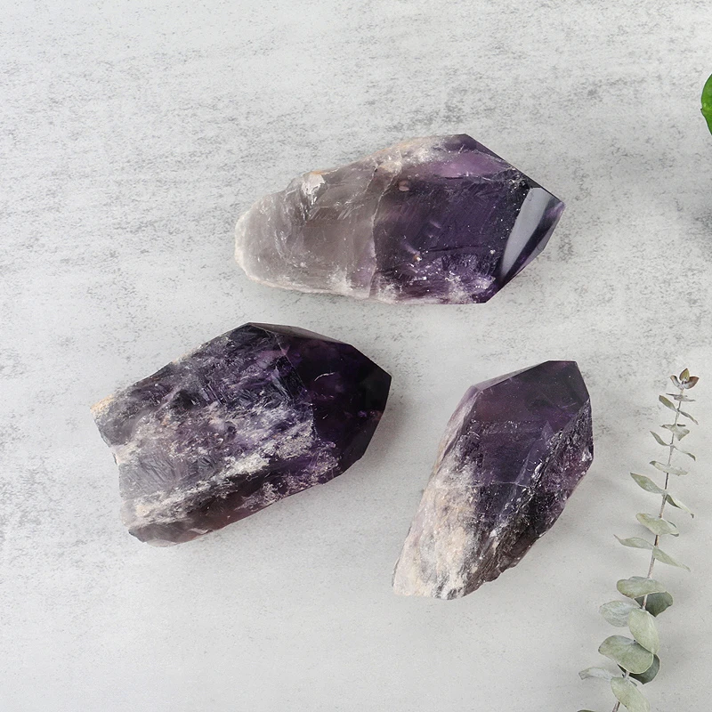 

2023 New Product Natural Crystal Specimen Raw Amethyst Wand Rough Amethyst Point