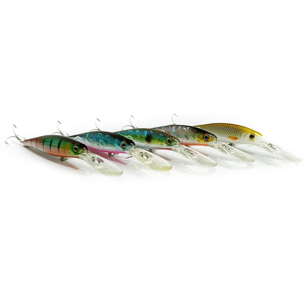 

Newbility Hot selling 12.5g 9cm Diving Bass Bait suspending minnow hard plastic fishing lures, 8 colors
