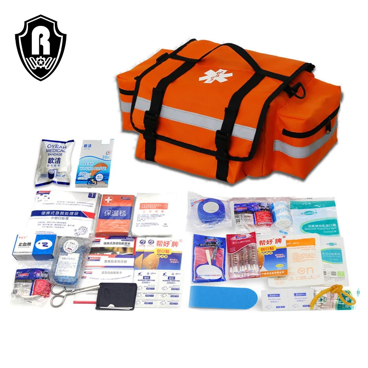 

OEM Customize Health Care Home Emergency Medical Portable Tactical Survival First Aid Kit Bag, Orange