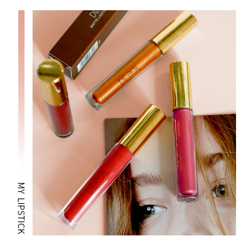 

2021New Private Label Color Lipstick Makeup 16 colors matte liquid lipstick