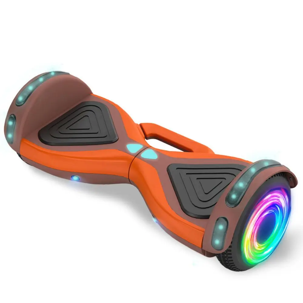 

Safe Dual drive two wheel self balance skateboard with APP Bluetooth Music beautiful color and Cool light for Child and student