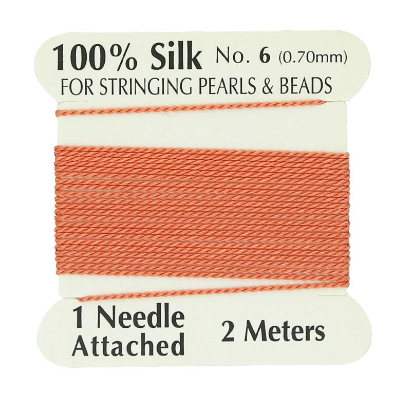 

XuQian  100% Natural Silk Cord Tangerine Jewelry Silk Cord