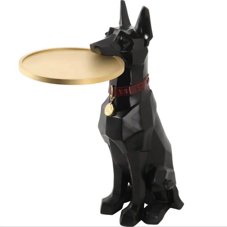 

Resin dog ornament living room storage decoration ornaments for home decor