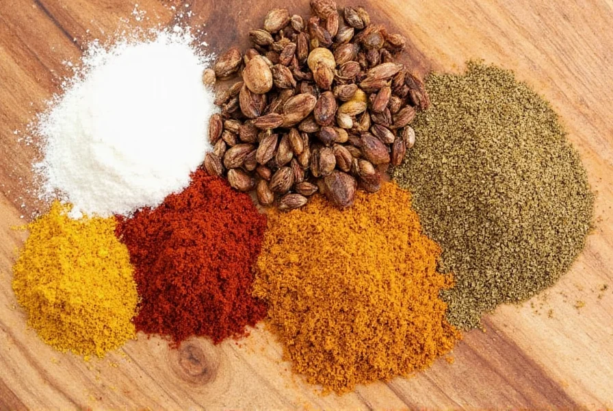 Ethiopian spices laid out in bowls