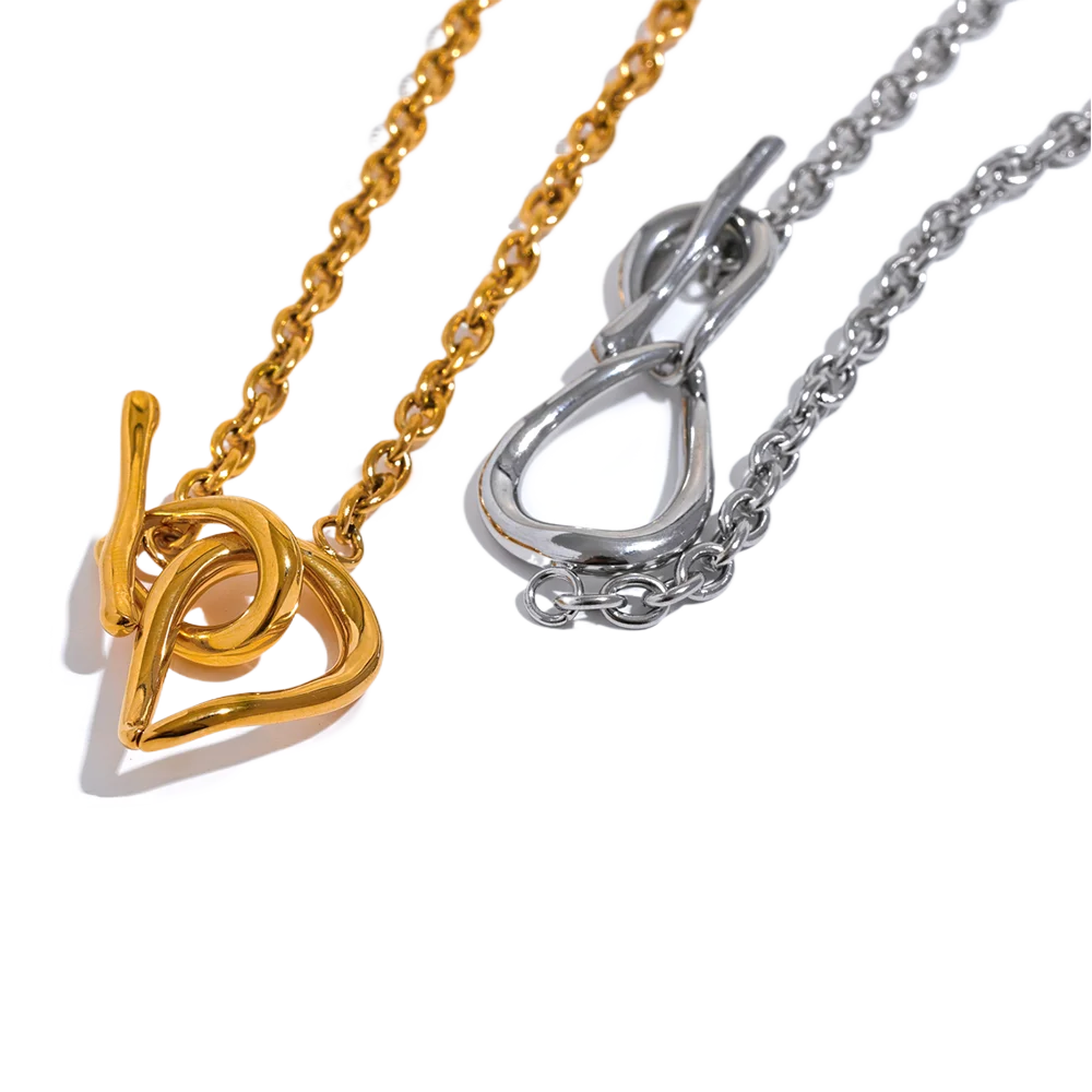 

JINYOU 2727 Stainless Steel Creative Pendant Necklace Tight On The Neck Statement Metal Chain Collar Fashion Daily Charm Jewelry