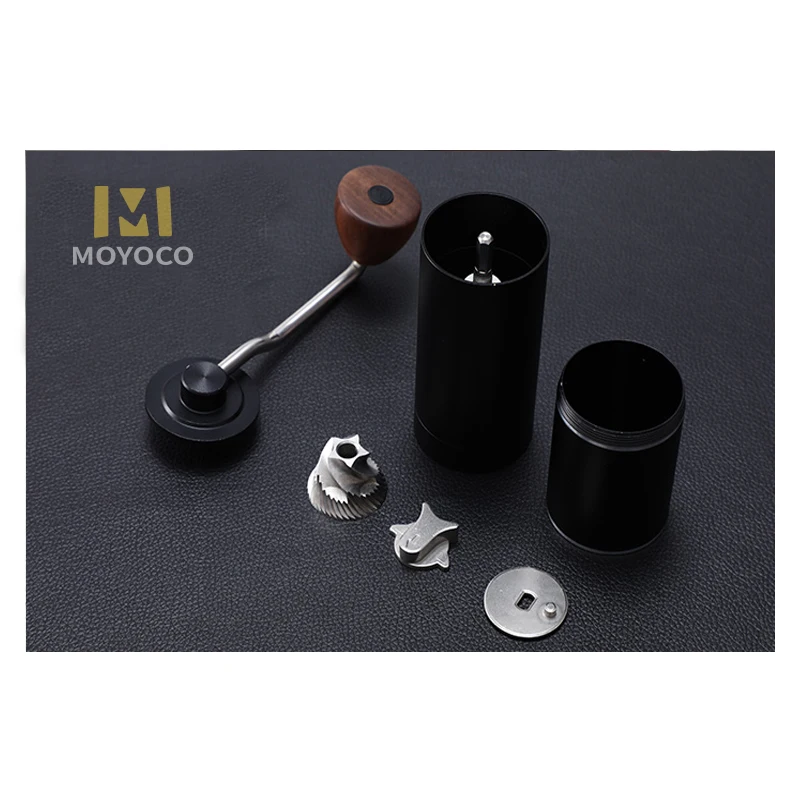 

MYC OEM ODM Coffee Grinders Manual Commercial Espresso Ceramic Burr Stainless Steel Hand Crank Coffee Grinder For Travel