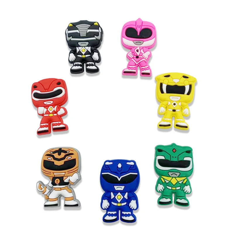 

Anime Avenger hero PVC shoe croc charms SuperSentai hot sales amazon styles wholesale and bracelets Gifts for kids, As picture