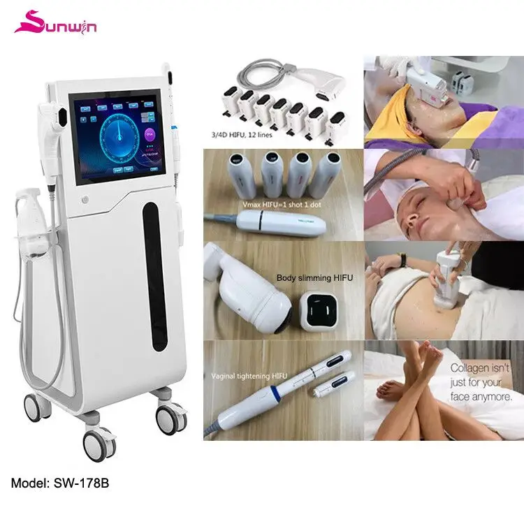 

2021 new arrivals 4in1 vertical 4D HIFU Vmax liposonic vaginal tightening machine for face lifting body slimming skin tighten